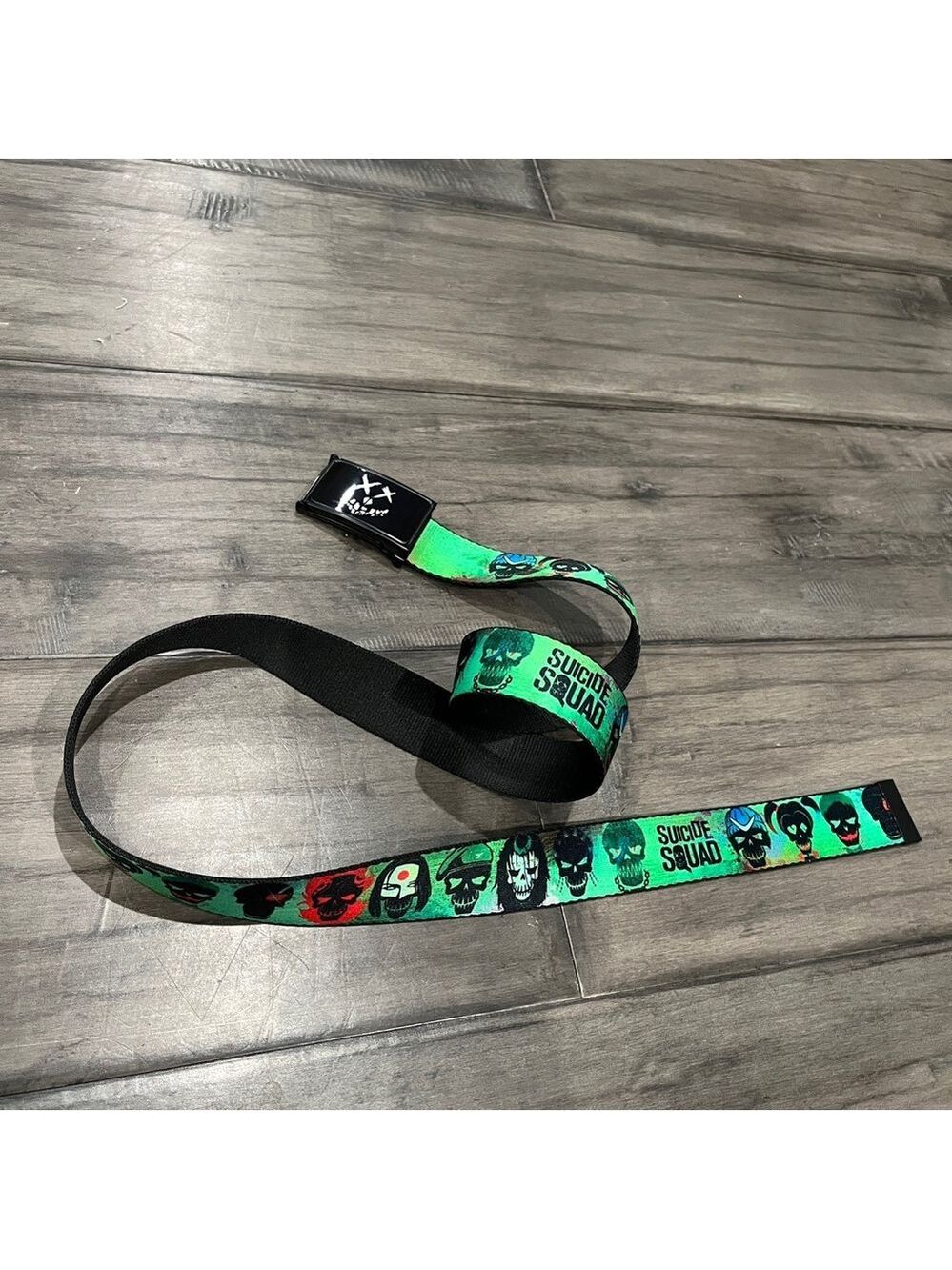 Suicide Squad DC Comics Bottle Opener Ratchet Belt - Adjustable 52.5 Inches
